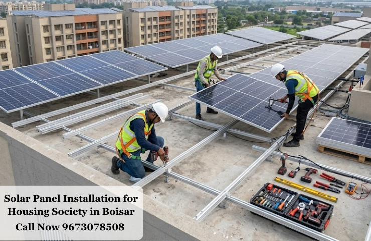 Solar Panel Installation for Housing Society in Boisar