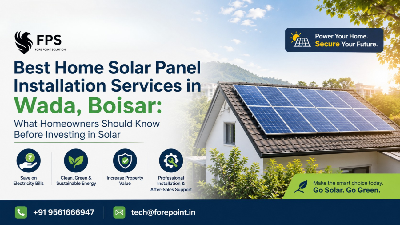 Best Home Solar Panel Installation Services In Wada, Boisar