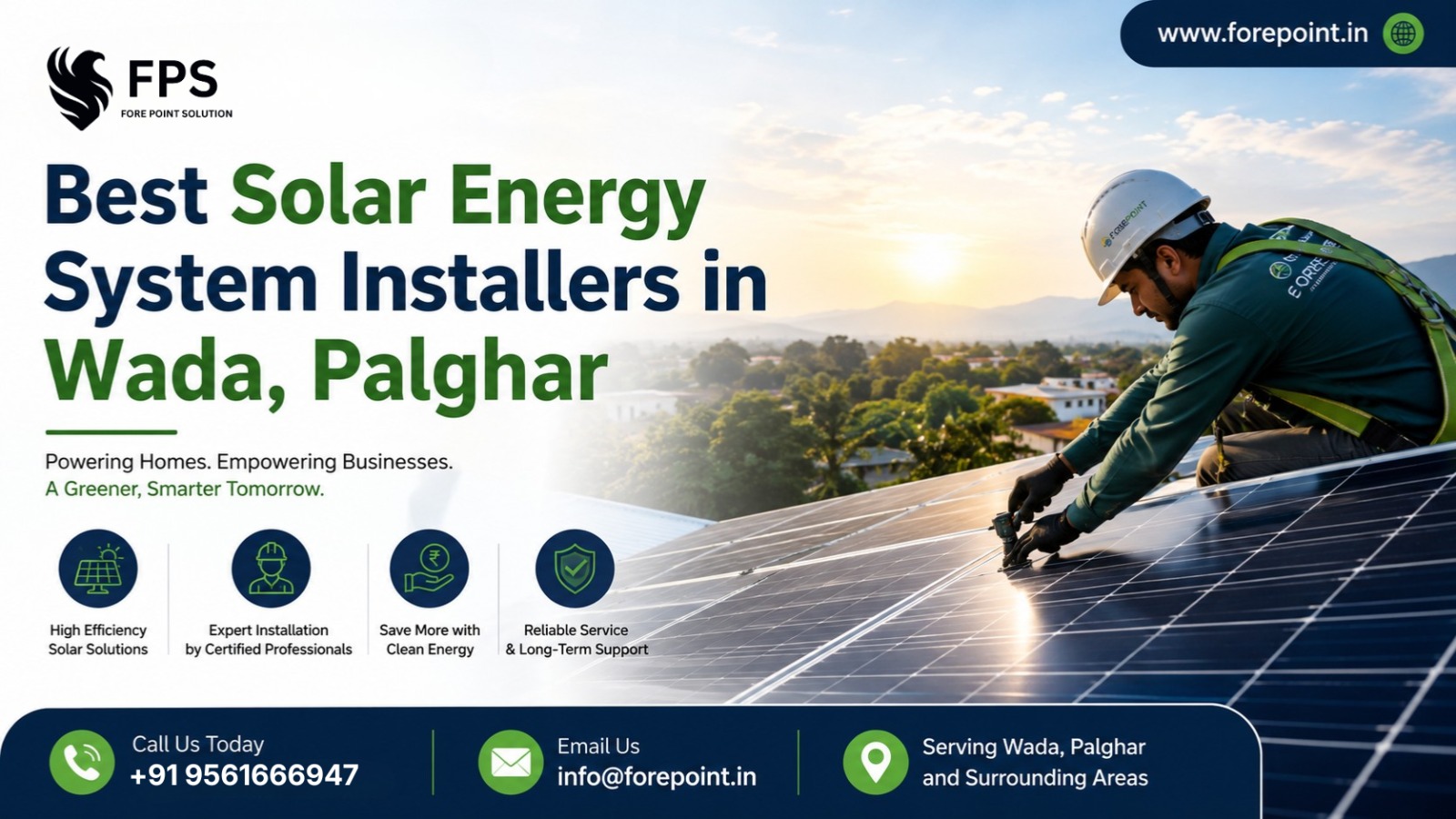 Best Solar energy system installer in Wad, Palghar