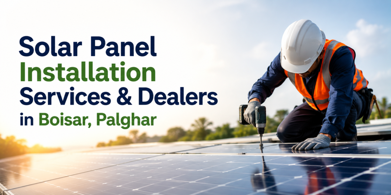 Solar panel installation in Boisar & Palghar
