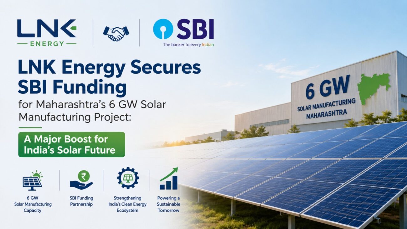 LNK Energy 6 GW solar manufacturing project in Maharashtra receiving SBI funding